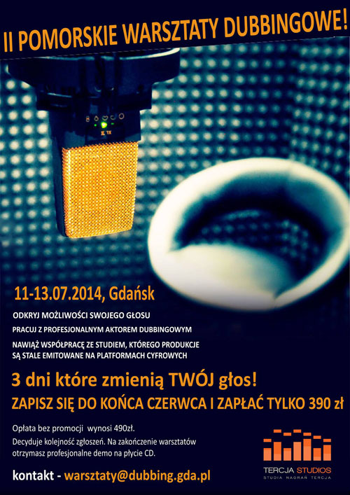 Warsztaty dubbingowe Tercja